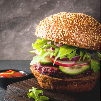 06vegan burger susamlı